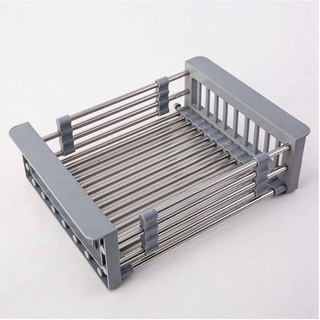 Rổ co giãn đặt ngang bồn rửa chén