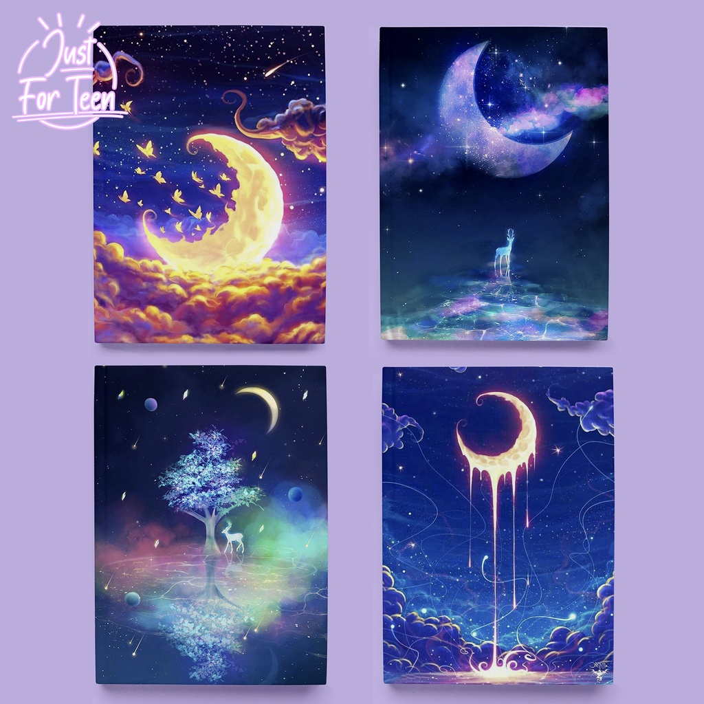 Set 4 mẫu bao tập bọc sách vở Dream Moon - BST Giấc mơ ánh trăng tuyệt đẹp