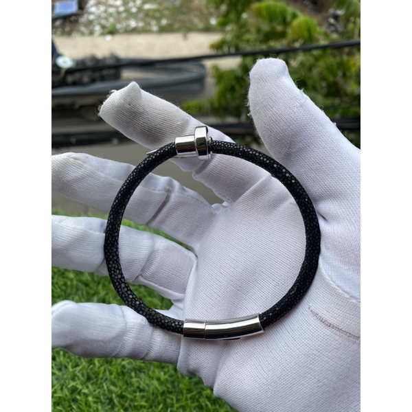 Vòng đeo tay da cá đuối thật 💯 siêu hiếm