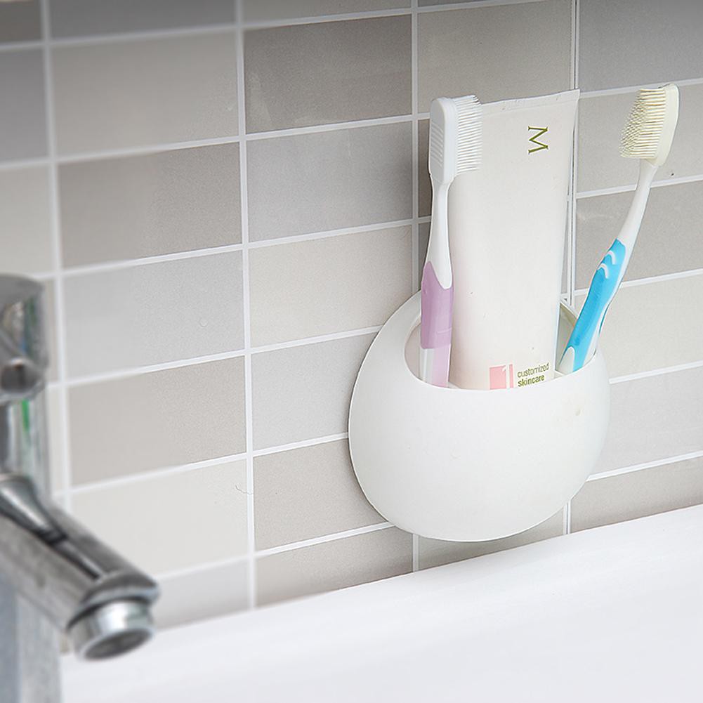 Giá để bàn chải đánh răng có giác hút dán tường nhà tắm