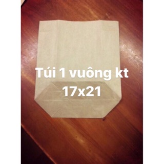 Combo 500 túi giấy xi măng loại túi 1 vuông(kt 16x21)