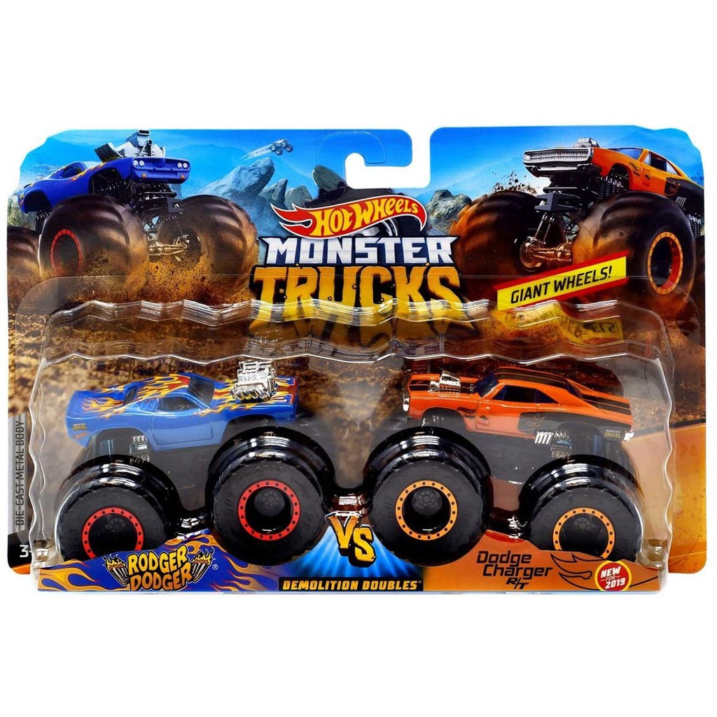 Bộ Combo 2 Chiếc Xe HotWheels Monster Trucks