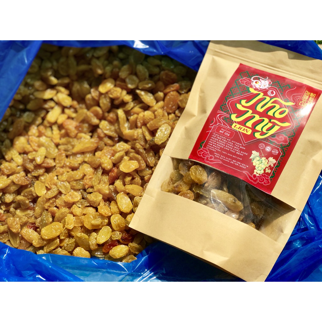 Nho khô Mỹ nhập khẩu Lion