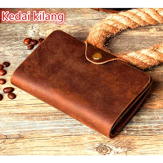 Ví da gấp thời trang có ngăn đựng thẻ dành cho namM191