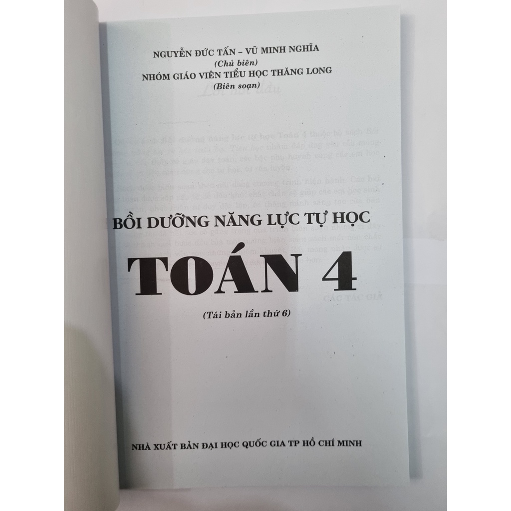 Sách Bồi dưỡng năng lực tự học toán 4