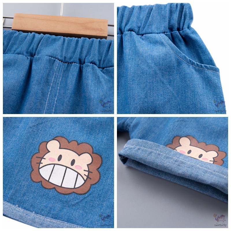 Set áo thun và quần ngắn dễ thương cho bé trai