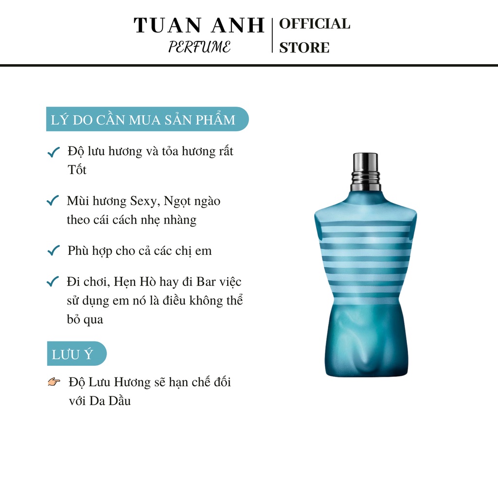 Nước hoa nam thơm lâu chính hãng Ultra Male - Le Male - Le Beau cao cấp TUAN ANH PERFUME