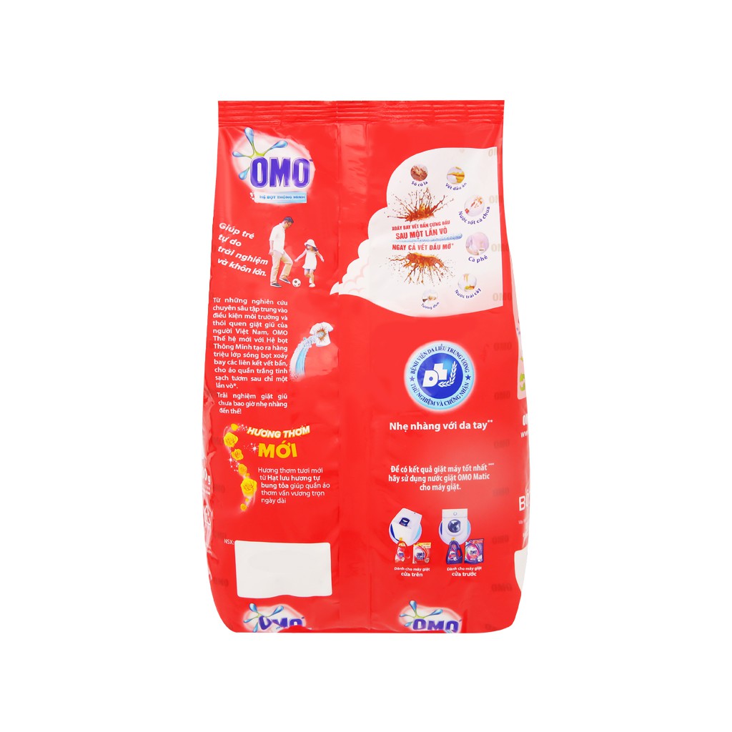 Bột giặt OMO hệ bọt thông minh 800g