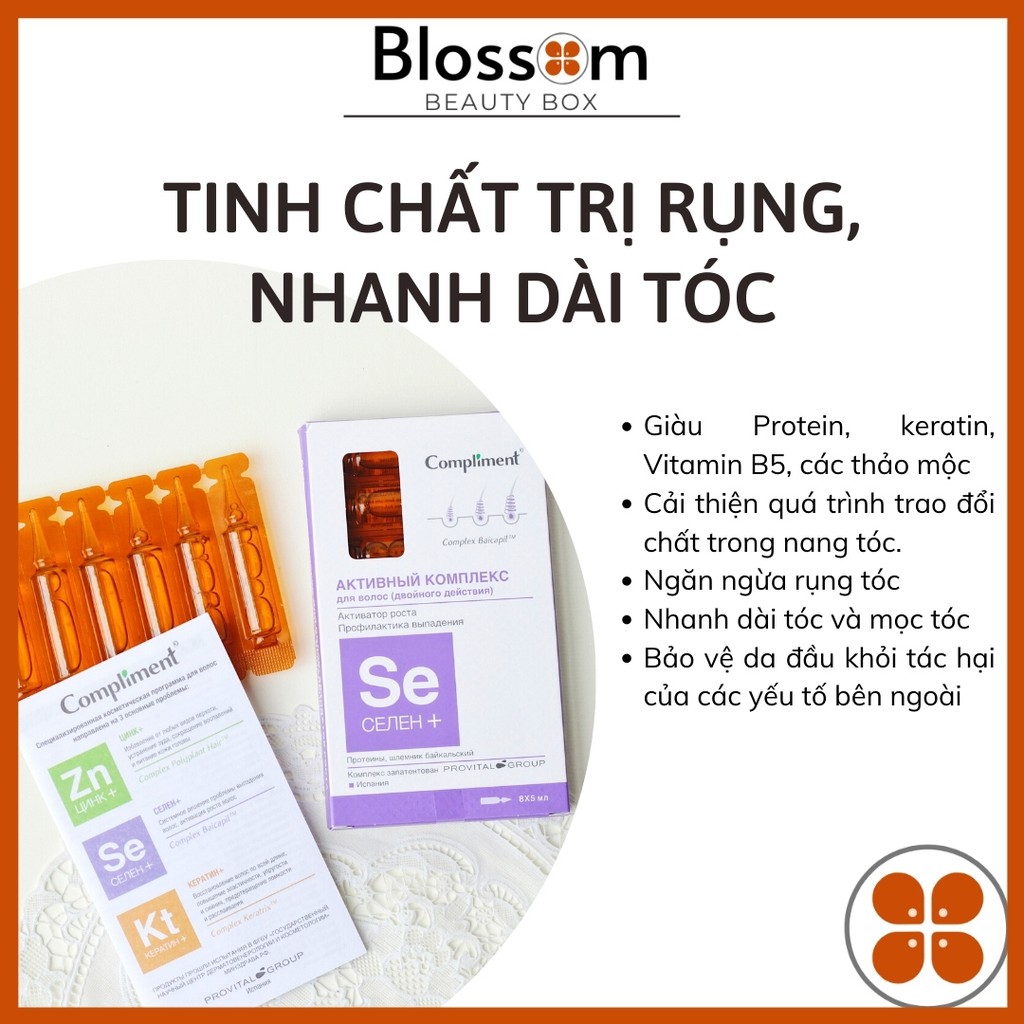 Tinh chất Serum giúp mọc tóc, ngăn ngừa rụng tóc Compliment Se Selen+