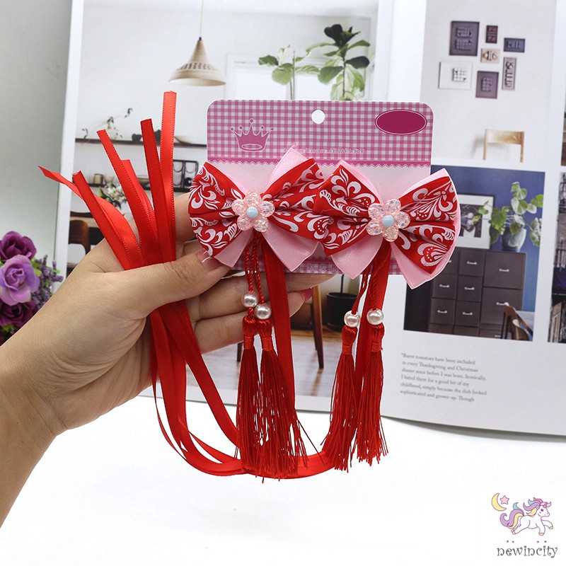 Phụ Kiện Cài Tóc Tua Rua Phong Cách Trung Hoa