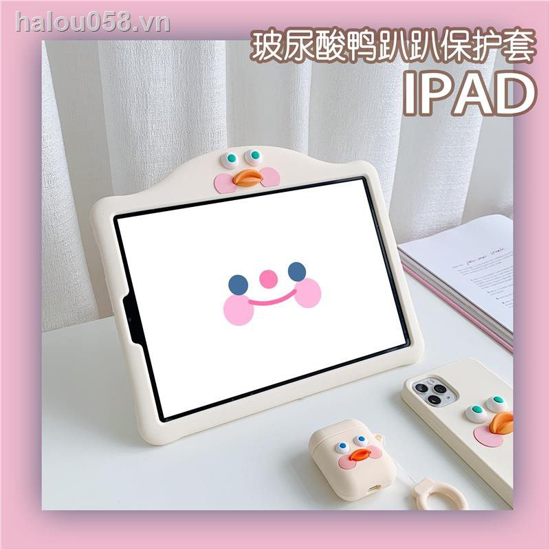 ✠✿Ready stock✿ ipad case Play Win iPadPro Cover Full Apple Air3 Net Red 2 Protective Shell 11-inch 2018 Duck ipad7 Tablet 10.2 Computer 10.5 9.7 Children 12.9 Silicone