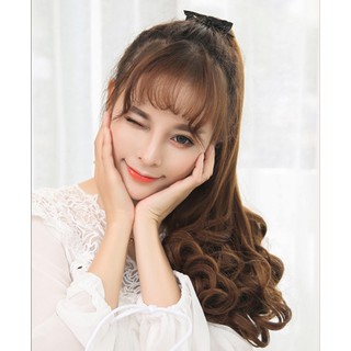 Tóc giả Cột Đuôi Tóc Xoăn (Tơ Nhân Tạo)