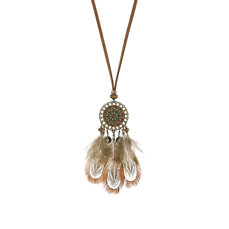 Vòng cổ dài tua rua, vòng cổ đi biển phong cách vintage boho cá tính