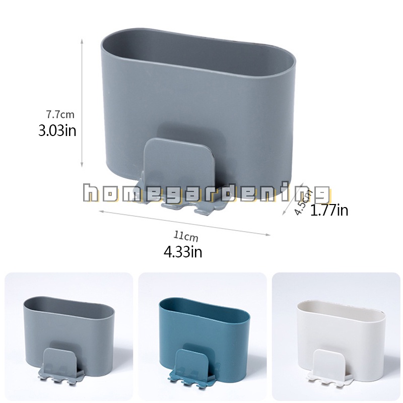 Giá đỡ cốc/ bàn chải đánh răng gắn tường không đục lỗ tiện lợi