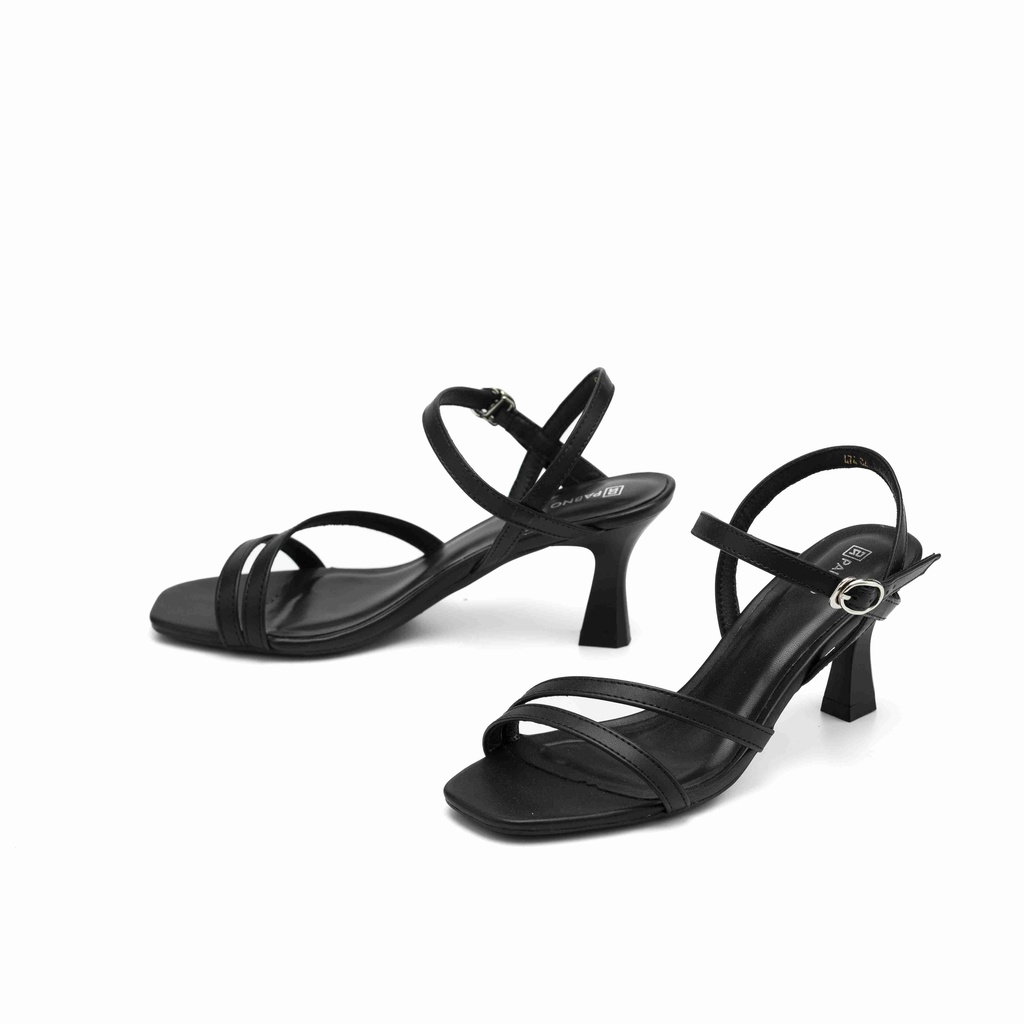 Giày Sandal nữ PABNO PN474, Giày Sandal Cao Gót nữ 2 quai mảnh 6cm, Giày cao gót nữ mũi nhọn, Giày công sở cao cấp