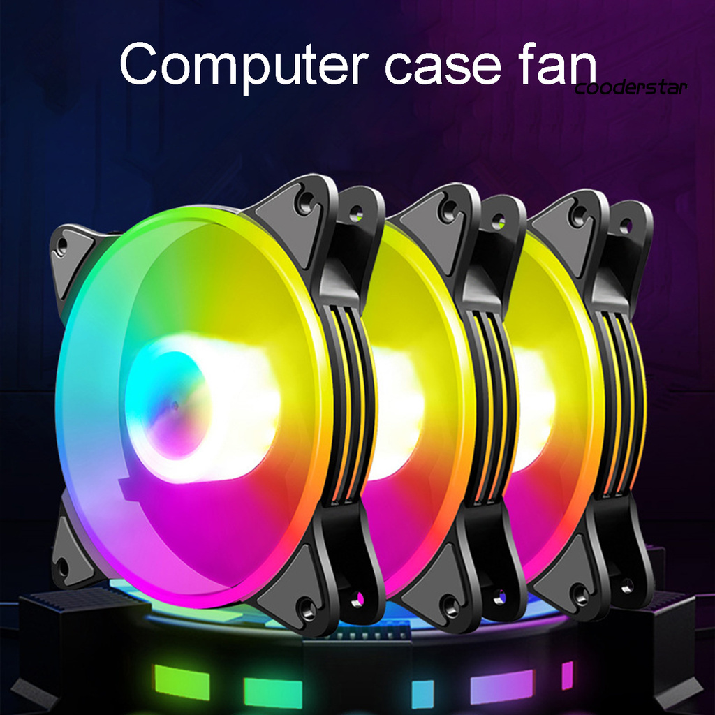 cooderstar COOLMOON RGB Fan Fluid Bearing 5V ARGB Small 6Pin LED Computer Case Radiator for PC