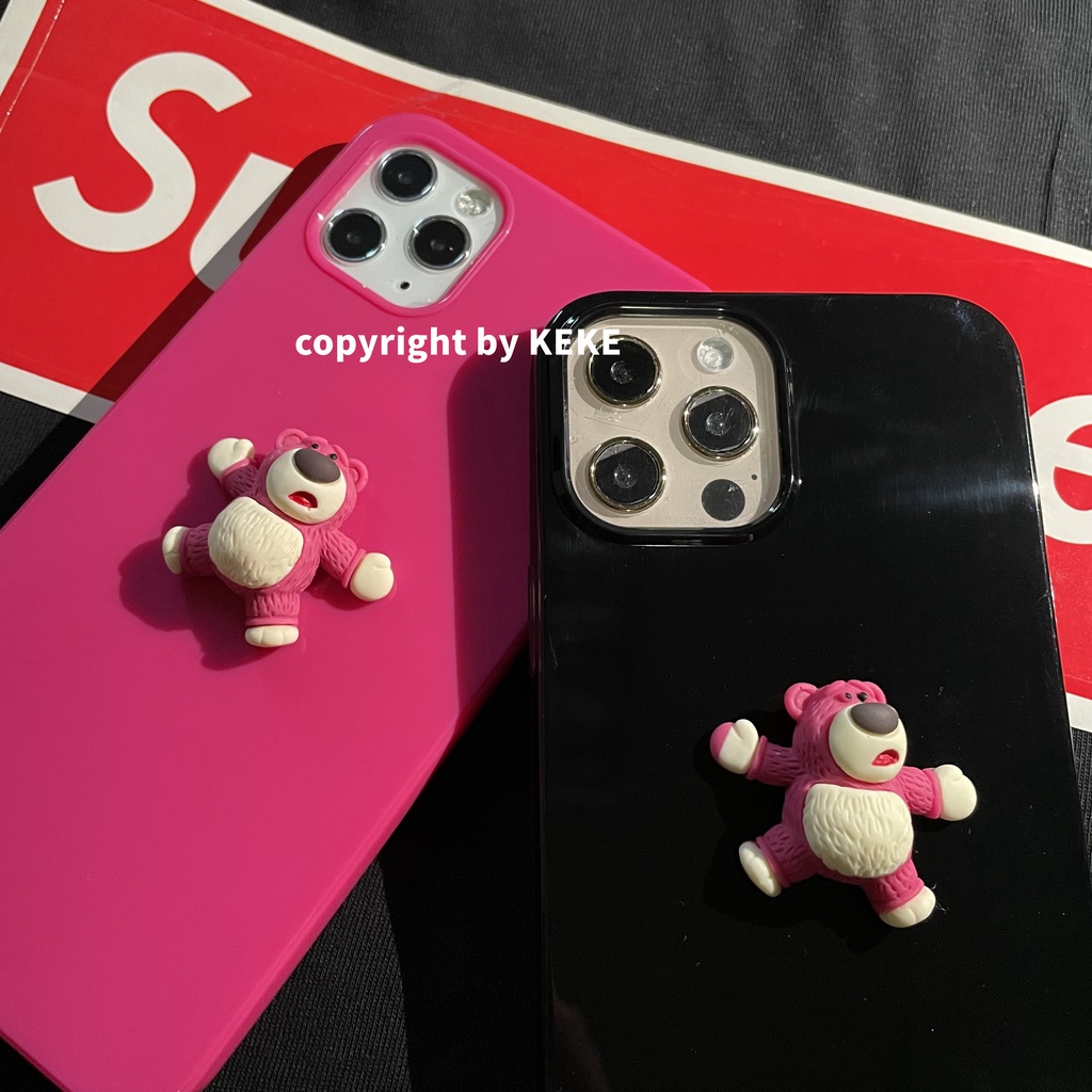 Ốp Lưng Hình Con Gấu Dễ Thương Cho Apple 11 12 13 iPhone678Plus xr xsmax