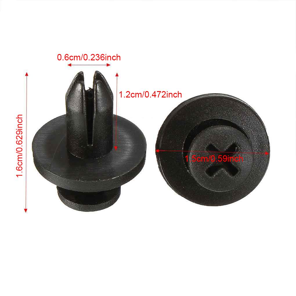 FENDER Bộ 50 Đinh Tán Nhựa 6mm Chuyên Dụng Cho Xe Hơi