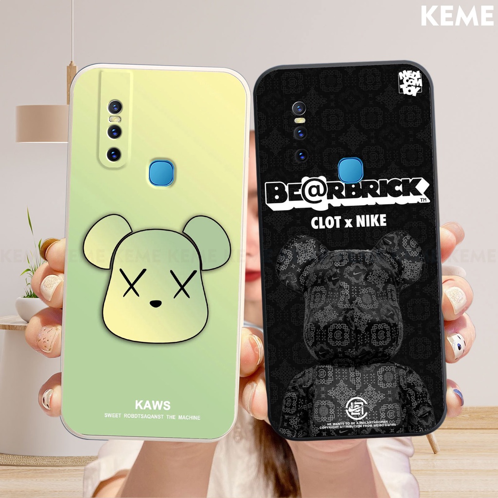 Ốp lưng Vivo V15 / 1819 in hình Kaws và Bearbrick