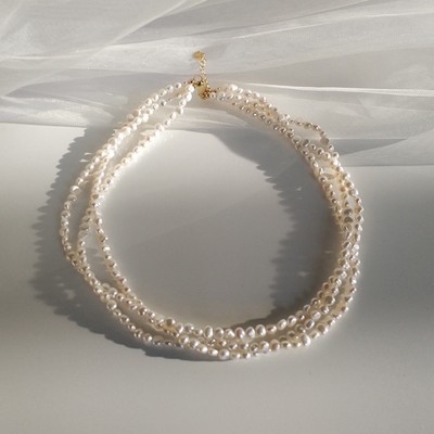 Vòng Cổ Choker Ngọc Trai Đan Size 6ly Trẻ Trung - Ngọc Trai Trường Thịnh