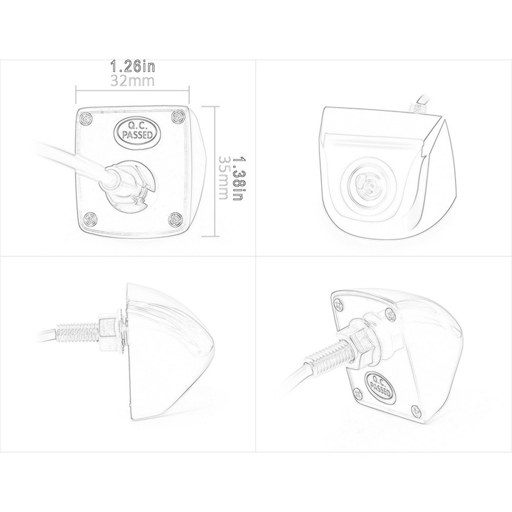 Camera Lùi Xe Hơi Xoay 170 Độ | BigBuy360 - bigbuy360.vn