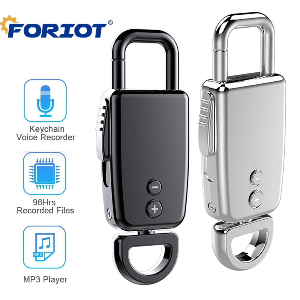 Móc Khóa Gắn Máy Nghe Nhạc MP3 FORIOT S20 Kích Hoạt Giọng Nói Tiện Dụng