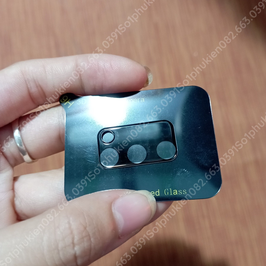 Kính cường lực camera đế đen Samsung A71 giúp bảo vệ cam chụp hình đẹp
