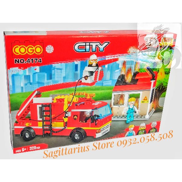 Logo Cogo Lắp Ráp Xe Cứu Hỏa ( 328 Mảnh )