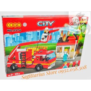 Logo Cogo Lắp Ráp Xe Cứu Hỏa ( 328 Mảnh )