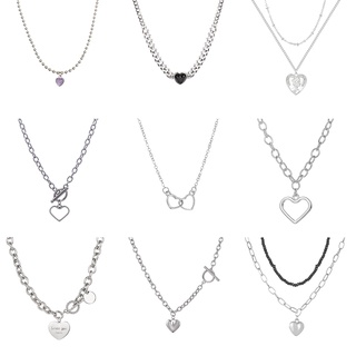 Vòng cổ Choker Mặt Trái Tim Thiết Kế Đơn Giản Thời Trang Cho Nữ