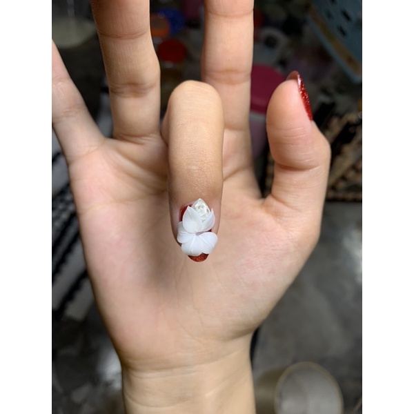 Hoa ly đá - Hoa bột nail mẫu mới