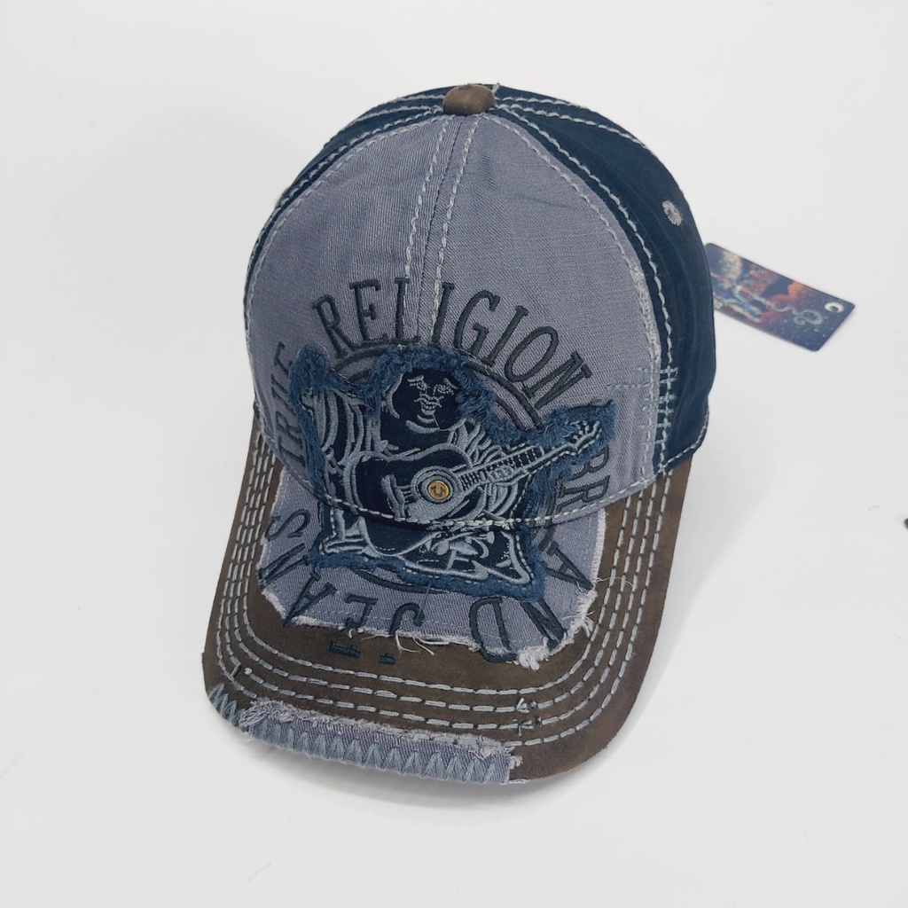 Mũ ông địa , Nón true địa đàng da lộn thêu full phối màu cực đẹp