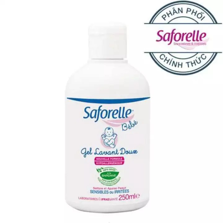 Saforelle BeBe Gel Tắm Gội Dịu Nhẹ Cho Bé Gel Lavant Doux 250ml