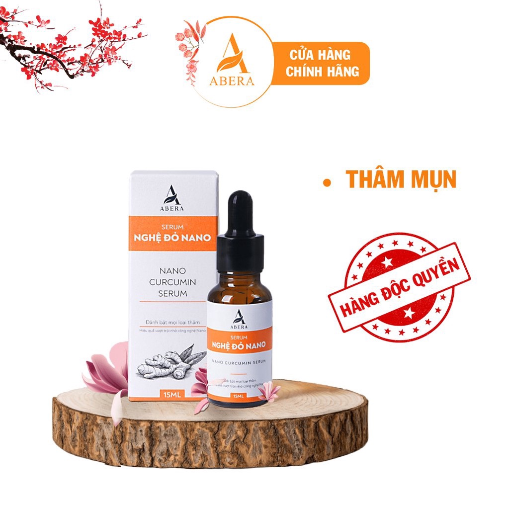 Serum giảm mụn thâm Nghệ Đỏ Nano ABERA 15ml - Chính hãng