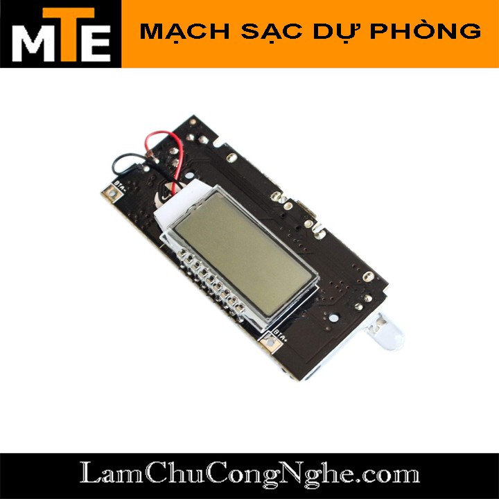 Mạch sạc dự phòng 2 cổng usb 5V 1A - 2A hiển thị LCD - Mạch sạc điện thoại