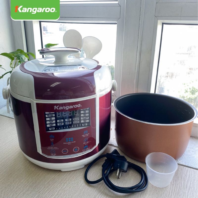 NỒI ÁP SUẤT ĐIỆN KANGAROO KG 281 ( DUNG TÍCH : 5 LÍT )