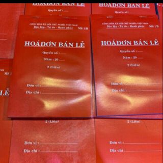 10 quyển hóa đơn bán lẻ 2 liên - cc0601