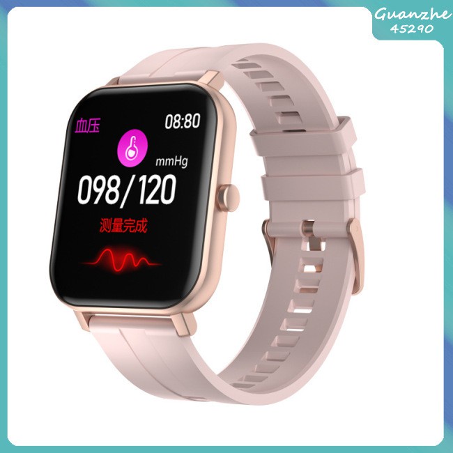 【GZ】 Smart Watch Built-in Battery Temperature Heart Rate Blood Pressure Blood Oxygen Sleep Monitoring Music Control Smart Bracelet