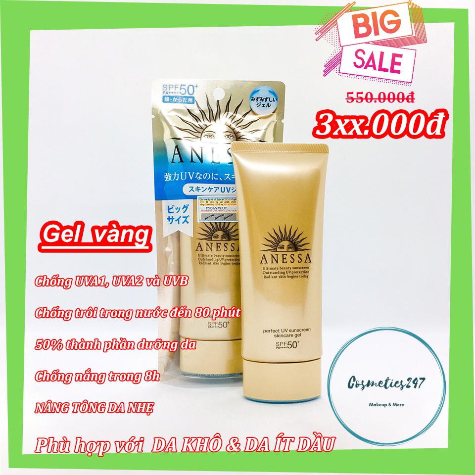 Kem chống nắng Anessa Perfect UV Sunscreen Skincare Milk SPF 50+ PA++ | BigBuy360 - bigbuy360.vn