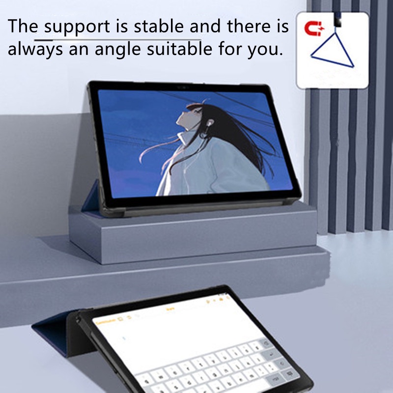Ốp Máy Tính Bảng Có Giá Đỡ Gập Gọn Cho Samsung Tab A8 10.5 A7 10.4 lite 8.7 T220 T500 SM-X200 X205 Tab A 8.0 T290/T295