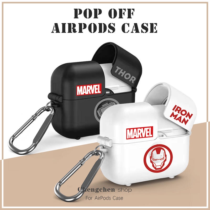 Vỏ Bảo Vệ Hộp Sạc Tai Nghe AirPods3 2021 / 3 / 3 Họa Tiết Marvel Chất Lượng Cao Ốp