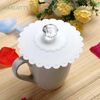 Cha ˇLace Silicone Diamond Cup Lid Thermal Insulation Cup Cover