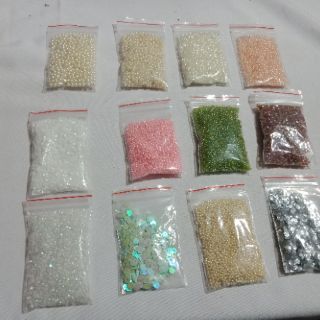 Hạt cườm kết áo trang trí set 6gói