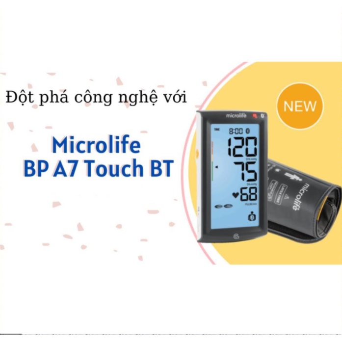 Máy đo huyết áp bắp tay Bluetooth Microlife BP A7 Touch BT, công nghệ tân tiến nhất