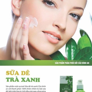 Mặt nạ tươi sữa dê trà xanh