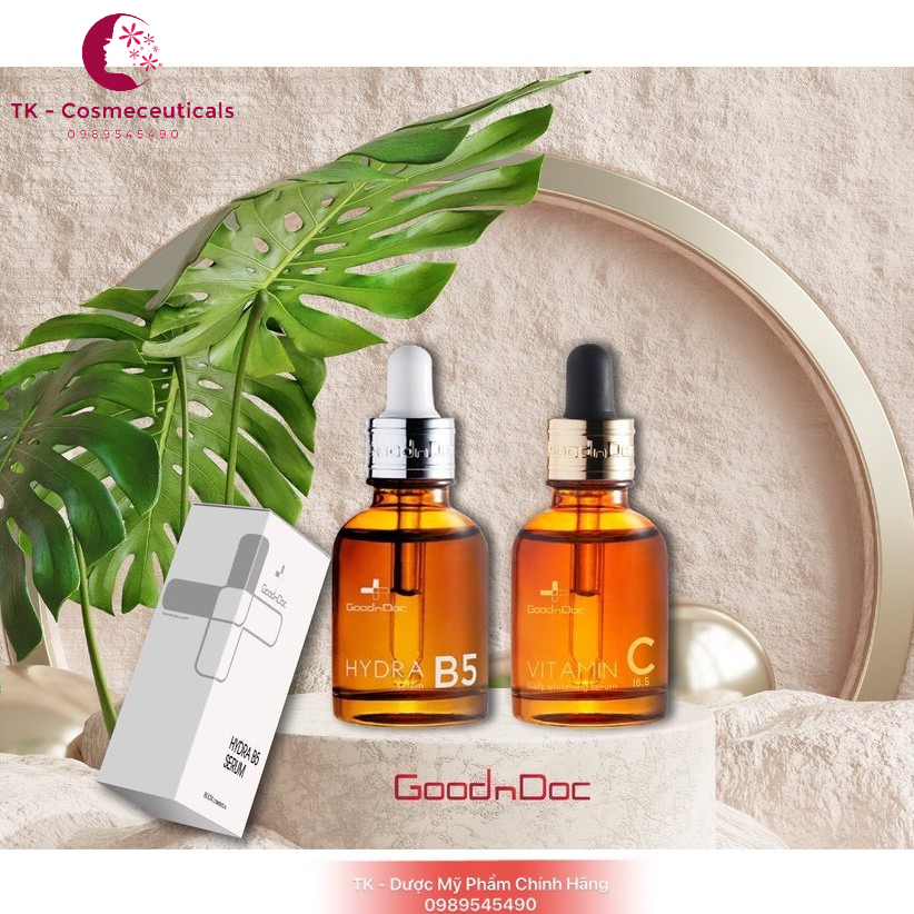 Serum Dưỡng Ẩm GoodnDoc Hydra B5 Trắng Sáng Da, Mờ Thâm Nám, Cấp Nước, Chống Lão Hóa - 30ml