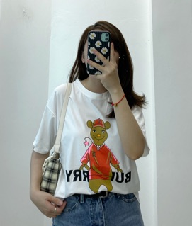 [Ảnh thật] Áo phông chuột ngầu (đen, trắng)