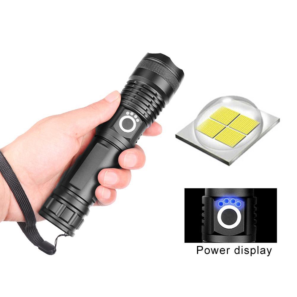 Đèn pin XHP50 cầm tay mini 5 chế độ sáng có thể thu phóng tiện dụng