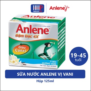 Date mới nhất - Lốc Sữa nước Anlene CONCENTRATE 4X Đậm Đặc Hương Vani 125ml/hộp