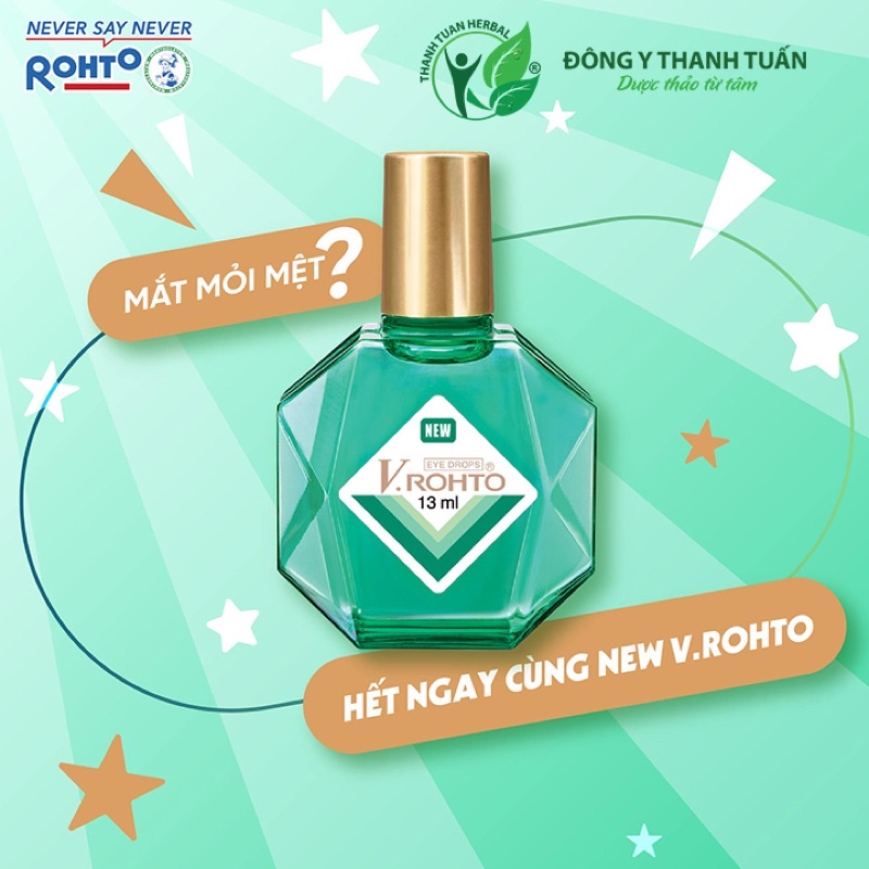 Nhỏ mắt VROHTO NEW dưỡng mắt - Chai 13ml